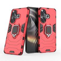 Dėklas Xiaomi Poco F6 5g Galinis dangtelis Telefonui Atsparus smūgiams Šarvuotas Anti-Drop Metalinis žiedas Laikiklis Magnetinis Apsauginis Funda Coque CHINA&For Xiaomi Poco F6 raudona