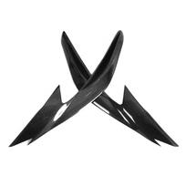 2pcs Carbon Fiber Headlight Eyebrow Eyelids Trim Decoration for Nissan AltimaTeana 20162018 black