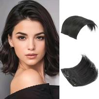 MISS WIG Synthetic Short Straight Hair Pieces Extension Smooth And Fluffy Clip-In Hair For Women Increase Hair Volume Accessories 10cm