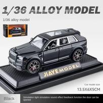 1:36 Cullinan Lydinio Automobilio Modelis Lietas Žaislas Su Garsu Ir Šviesa Transporto Priemonės Papuošalai Žaislas Garsas Ir Šviesa Atgal Traukiamas Vaikų Dovana Madingi Aksesuarai juoda