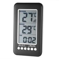 LCD Digital Wireless Temperature Sensor Digital Thermometer Humidity Meter Thermometer Clock Temperature Meter With Transmitter