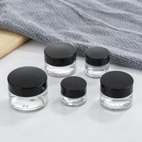 50g kremui stiklainis, 100ml skaidrus stiklinis losjono buteliukas, 30ml paakių kremui indelis. 5g