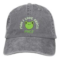 Summer Cap Sun Visor Man I Love Frogs Hip Hop Caps MILF MEME ART Cowboy Hat Peaked Trucker Dad Hats Adjustable balta
