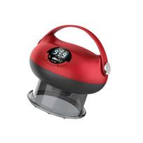 Cupping Device, Electric Scraping Instrument, Rubbing Abdomen, Back, Shoulder and Neck Massage Brush, Full Body Massage raudona