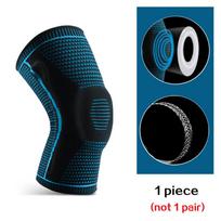 1 PCS Professional Sport Knee Brace for Arthritis Crossfit Protector Support Pads Meniscus Tear Joint Pain Relief Running Riding M blue
