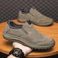 Indoor men's shoes casual outer wear labor insurance shoes men's low-top waterproof, non-slip and wear-resistant one-pedal lazy outdoor tooling shoes 39 ruda