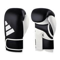 adidas bokso pirštinės Speed 165 WAKO Oficialios Adidas sparingo pirštinės Boksas Kikbokso Natūrali oda Juodos x // (12oz, Balta)