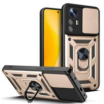 Dėklas Xiaomi Mi 12 Lite kameros objektyvo apsaugai su magnetu, šarvuotas, smūgiams atsparus buferis, dangtelis Xiaomi Mi 12X 12 Pro for Mi 12 Lite yellow