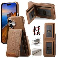 Atverčiamas odinis telefono dėklas, skirtas „iPhone 16 SE 16 15 14 13 12 11 Pro Max XS X XR 7 8 Plus“ piniginės ir kortelių dėklo apsauginiam dangteliui For iPhone 16 Pro black