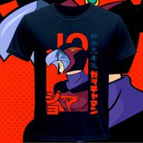 Vintage anime T-shirt Gatchaman Condor graphic printing t shirt Unisex Casual cotton Vintage round neck Tees Short Sleeve S