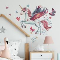 Animacinis vienaragis Meilė Drugelis Miegamojo Svetainės Namų Sienos Fonas Gražinimo Dekoracija Sienų Lipdukai 40*50cm/fun-f586 gray