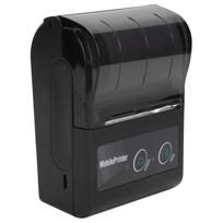 Bluetooth Thermal Receipt Printer Portable Ticket Pass Bill Mini Label Machine 100‑240VEU Plug EU PLUG black