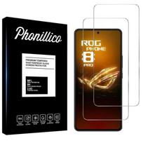 Tempered Glass for Asus Rog Phone 8 PRO [2 Pack] Phonillico® Screen Protector Glass Film skaidri
