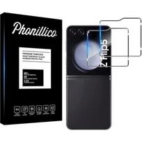 Tempered Glass for Samsung Galaxy Z FLIP 5 [2 Pack] Phonillico® Screen Protector Glass Film skaidri