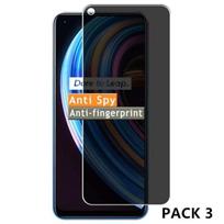 3 Pieces Tempered Glass Anti-Spy for realme 9
