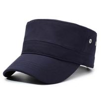 Quick-Drying Cap Men's Spring Summer Flat Cap Middle-Aged Outdoor Sun Hat tamsiai mėlyna spalva