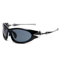 L01 Cyberpunk Future Sense Sunglasses Y2K Fashion Hottie Hip Hop Sunglasses Ins Wind Street Shooting Glasses gray