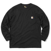 Carhartt Long Sleeve Workwear Pocket Size Small Men's T-Shirt, Black, [Used] juoda