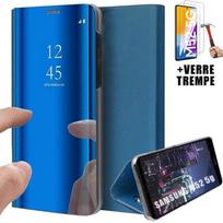 Protective Case - PROSHOP - Samsung M52 5G - Rigid - Mirror Effect - Translucent Window mėlyna
