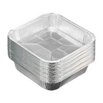 10 vienetų popierinių folijos padėklų keptuvėms One Size