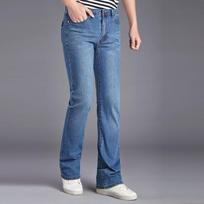 Men's Micro Flare Jeans Men's Stretch Slim Denim Flared Jeans More Sizes 28-36 38 29 šviesiai mėlyna spalva