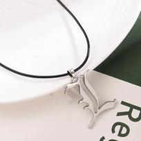 R Pin, Animation Peripheral Death Note Logo Alloy Necklace Fashion Pendant, Source Z Pin white