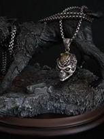 Riman Peripheral [Sword Wind Legend] Skull Knight Pendant Necklace Personality Trend Men'S And Women'S Necklace Gift