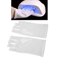 New  Manicure UV Glove For UV Light / Lamp Radiatio One Size balta