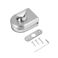 10~12mm Stainless Steel Glass Door Lock Latch Rotary Knob Open/Close Home Hotel Bathroom Use white