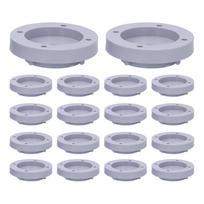 Washing Machine Feet Pad Base Non Slip Noise Reduction Anti Vibration Washer for Home Appliance white