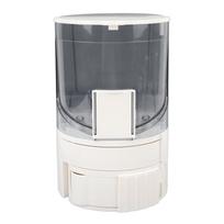 Automatic Cat Dog Feeder Double Layer Dry Wet Separate Rotating Storage Pet Water Dispenser for pilka spalva