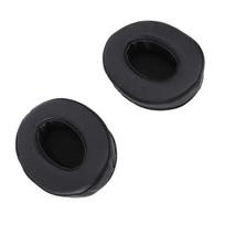 1 pora ausinių pagalvėlių iš baltyminės odos, putų, kempinės, ausų pagalvėlės, pakaitalas ATH M50X M40X M30X black