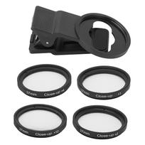 Veledge 37mm Makro filtrai +1+2+4+10 Mobiliojo telefono objektyvo filtras įvairiems
