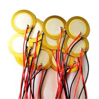 27mm Copper Thickened Buzzer - High Volume Alarm for Piezoelectric Ceramic Applications yellow