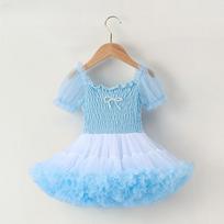 Dress for Girls Summer Fluffy Dress Tutu Dress and Versatile Princess Dress for Women's Treasures 90