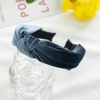 PROLY New Fashion Headband For Women Center Knot Headwear Warm Canary Velvet Turban Autumn Face Washing Hair Accessories
