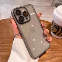 Suitable for IPhone16 with Lens Film Mobile Phone Soft Case, Apple 15 High-end Feel 14pro Transparent Protective Case iPhone16 juoda