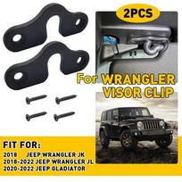 Sun Visor Clips For Jeep Wrangler Jl 2018-2022 Gladiator 2020-22 gray