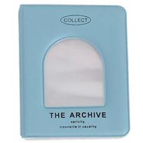 Portable Trading Card Organizers 40 Slot for Collectors PVC Photocard Holders Photo Binder Album for Boys and Girls mėlyna
