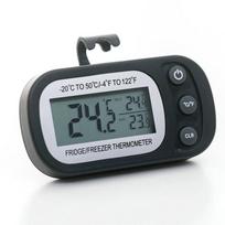 Vandeniui atsparus skaitmeninis virtuvės šaldytuvas Termometras LCD ekranas šaldytuvo šaldiklio temperatūros jutikliai juoda