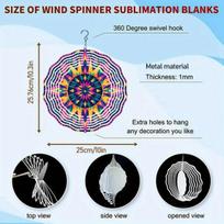 Vibrant Metal Wind Chime with Rotating Spiral Design No Battery Needed Easy to Install 360 Degree Hook for Garden Balcony Yard Decoration