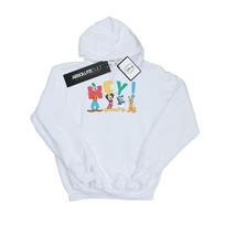 Disney Womens/Ladies Mickey Mouse Friends Hey Hoodie L balta