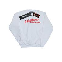 A Nightmare On Elm Street Mens Red Logo Sweatshirt XXL balta