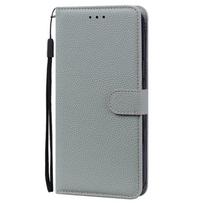 Leather Flip Case For Samsung Galaxy A6 2018 Case Wallet Phone Case For Samsung A6 Plus 2018 Case A6+ A 6 Plus A600F A605F Cover A6 2018 A600F pilka