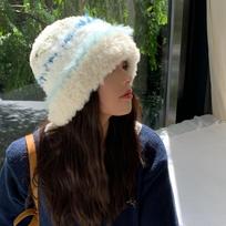 Cold atmosphere~ Soft waxy small hat raw autumn and winter cold-proof thickened plush knitted hat M（56-58cm）