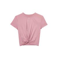 Nike Dri-Fit Classic Twist One Series Dopamino Stilius Vienspalvis Greitai Džiūstantis Patogus Logotipo Spaudinys Trumpomis Rankovėmis Įprasti Marškinėliai Moteriški Viršutiniai Drabužiai HJ1055-699 L gray