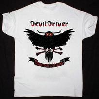 DEVILDRIVER - Pray For Villains Baltas trumpomis rankovėmis marškinėlis, visų dydžių, unisex T-shirt XXXL