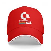 Commodore 64 Logo Baseball Caps Snapback Baseball Hats Breathable Casual Casquette Outdoor Unisex One Size
