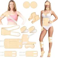 12 Piece Reusable Castor Oil Compress Leak Proof Design for Back Neck Feet Hands Multi Purpose Design 1 beige
