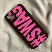 Angliškos raidės SWAG telefono dėklas iPhone 17 16 15 11 12 14 13 Pro Max Mini XS XR 7 Plus 17E atsparus smūgiams silikoninis dėklas Fundas iPhone 14 Pro pink